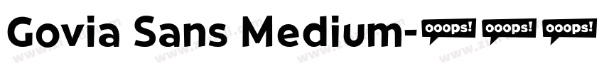 Govia Sans Medium字体转换